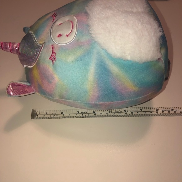 SQUISHMALLOWS Kellytoy Anouk The Tye Dye Unicorn Plush Mystery Plush 8” - Picture 4 of 5